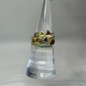 Madewell Stackable Multicolor Rings